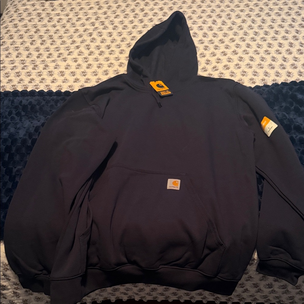 Carhartt Men's Navy Hoodie